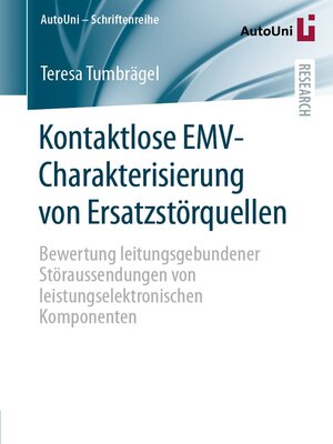 cover image of Kontaktlose EMV-Charakterisierung von Ersatzstörquellen